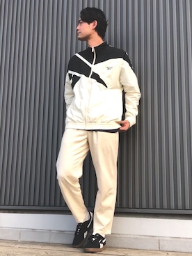 「Reebok（リーボック）のアイテム（ナイロンジャケット）」を使った、Kenjiさん（メンズ・182cm）の秋コーディネート