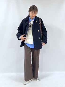 「アイテム（バレエシューズ）」を使った、misaさん（レディース・160cm・30代）の秋コーディネート