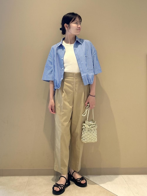 ロペ ROPE すっきりハイウエストバレルパンツ 38