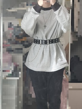 「アイテム（Tシャツ/カットソー）」を使った、ぬさん（レディース・156cm）の秋コーディネート