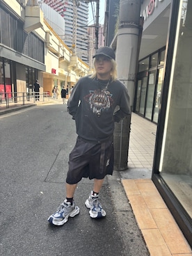 「ROYAL FLASH（ロイヤルフラッシュ）のアイテム（パンツ）」を使った、lllbale13さん（メンズ・165cm）の春コーディネート