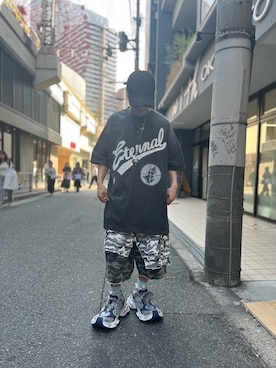 「ROYAL FLASH（ロイヤルフラッシュ）のアイテム（パンツ）」を使った、lllbale13さん（メンズ・165cm）の春コーディネート