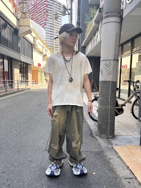 「ROYAL FLASH（ロイヤルフラッシュ）のアイテム（トップス）」を使った、lllbale13さん（メンズ・165cm）の春コーディネート