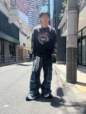 「ROYAL FLASH（ロイヤルフラッシュ）のアイテム」を使った、lllbale13さん（メンズ・165cm）の夏コーディネート