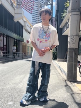 「ROYAL FLASH（ロイヤルフラッシュ）のアイテム」を使った、lllbale13さん（メンズ・165cm）の夏コーディネート