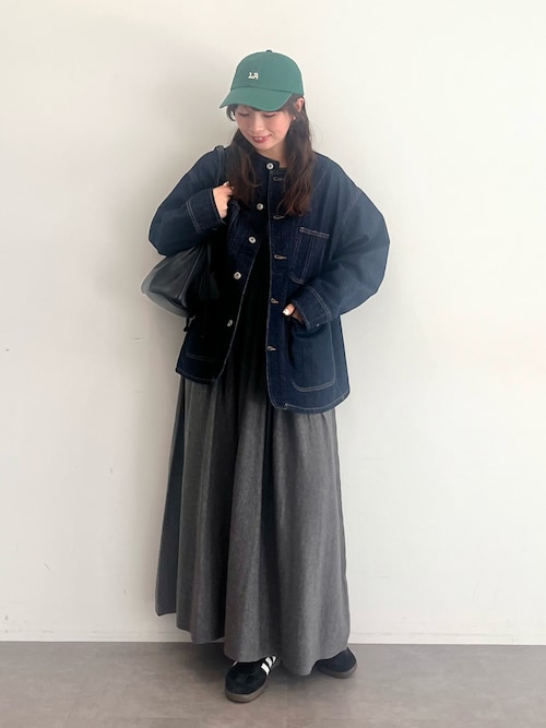 ノーカラーデニムカバーオール（デニムジャケット）｜AMERICAN HOLIC