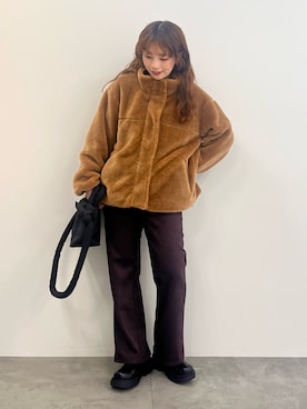 「アイテム（エコバッグ/サブバッグ）」を使った、nanaさん（レディース・161cm）の秋コーディネート