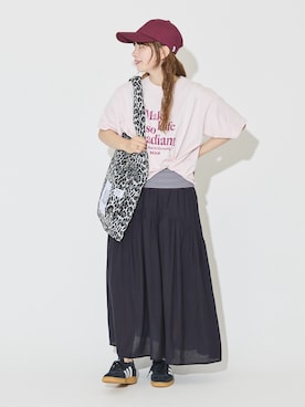 「AMERICAN HOLIC（アメリカンホリック）のアイテム（スカート）」を使った、nanaさん（レディース・161cm）の夏コーディネート