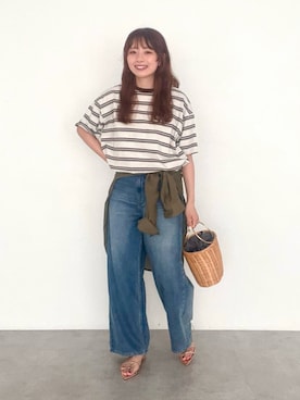 nanaさん（レディース・161cm）の夏コーディネート