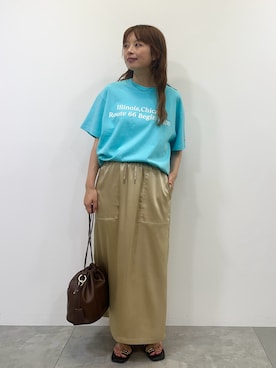 「PENNEYS（ぺニーズ）のアイテム」を使った、nanaさん（レディース・161cm）の夏コーディネート