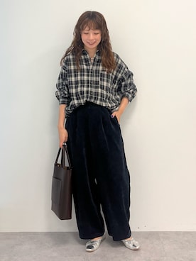 「AMERICAN HOLIC（アメリカンホリック）のアイテム」を使った、nanaさん（レディース・161cm）の秋コーディネート