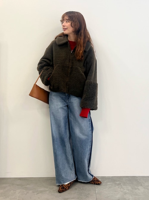 衿付きボアブルゾン（ブルゾン）｜AMERICAN HOLIC（アメリカンホリック