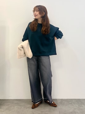 「アイテム（エコバッグ/サブバッグ）」を使った、nanaさん（レディース・161cm）の秋コーディネート