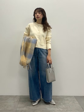 「アイテム（マフラー）」を使った、nanaさん（レディース・161cm・20代）の秋コーディネート