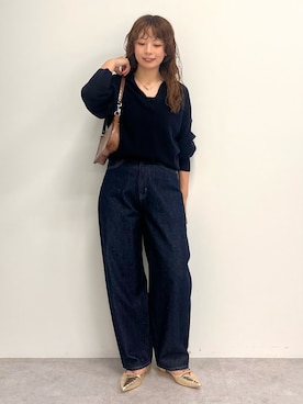 「AMERICAN HOLIC（アメリカンホリック）のアイテム」を使った、nanaさん（レディース・161cm）の秋コーディネート