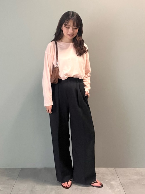 セール】バック切替シアー長袖トップス（Tシャツ/カットソー