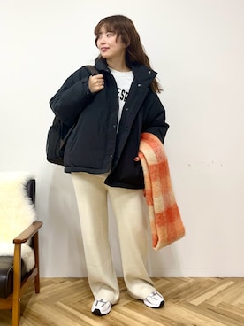 「アイテム（バックパック/リュック）」を使った、nanaさん（レディース・161cm・20代）の秋コーディネート