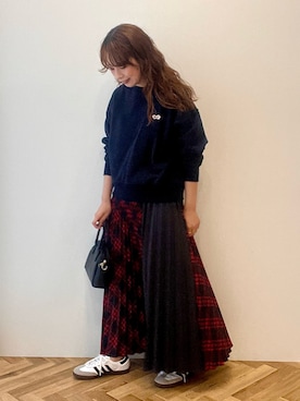 「AMERICAN HOLIC（アメリカンホリック）のアイテム」を使った、nanaさん（レディース・161cm）の秋コーディネート