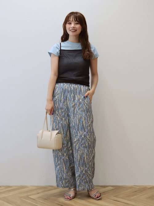 SNIDEL チュールキャミレイヤードトップス SNIDEL（スナイデル）の「チュールキャミレイヤードトップス（Tシャツ