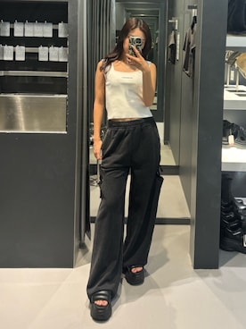 「アイテム（スウェットパンツ）」を使った、Hiiroさん（レディース・152cm・20代）の夏コーディネート
