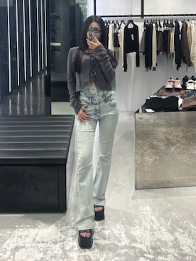 「EMODA（エモダ）のアイテム（パンツ）」を使った、Hiiroさん（レディース・152cm）の春コーディネート