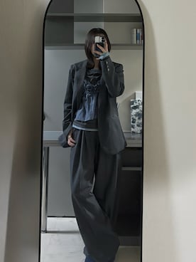 「LIAN（リアン）のアイテム」を使った、中さん（レディース・156cm）の春コーディネート