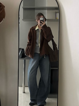 「Kastane（カスタネ）のアイテム」を使った、中さん（レディース・156cm）の秋コーディネート