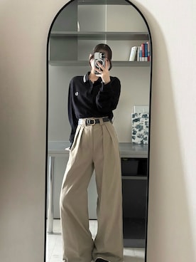 「LOSCa（ロスカ）のアイテム」を使った、中さん（レディース・156cm）の春コーディネート