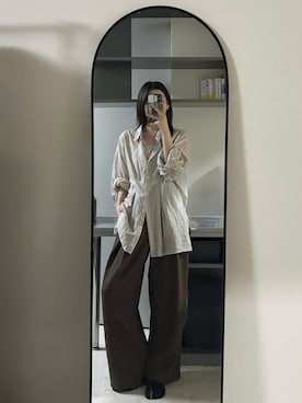 「classicalelf（クラシカルエルフ）のアイテム（トップス）」を使った、中さん（レディース・156cm）の夏コーディネート