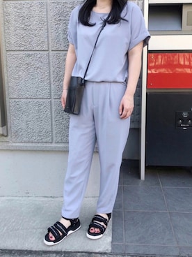 「UNTITLED（アンタイトル）のアイテム（パンツ）」を使った、Ayumi0720さん（レディース・156cm）の夏コーディネート