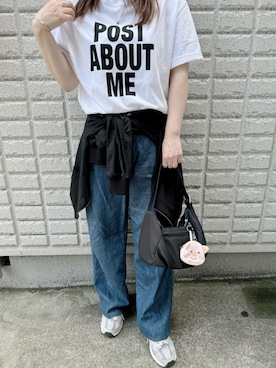 「green label relaxing（グリーンレーベルリラクシング）のアイテム（ショルダーバッグ）」を使った、Ayumi0720さん（レディース・156cm）の夏コーディネート