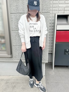 「green label relaxing（グリーンレーベルリラクシング）のアイテム（ショルダーバッグ）」を使った、Ayumi0720さん（レディース・156cm）の夏コーディネート