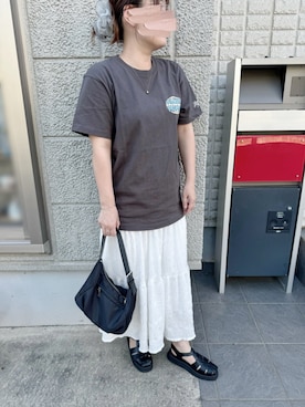 「green label relaxing（グリーンレーベルリラクシング）のアイテム（ショルダーバッグ）」を使った、Ayumi0720さん（レディース・156cm）の秋コーディネート