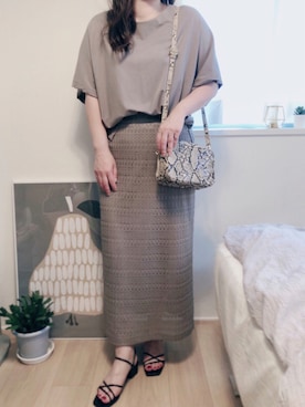 「PLST（プラステ）のアイテム（ワンピース/ドレス）」を使った、Ayumi0720さん（レディース・156cm）の夏コーディネート