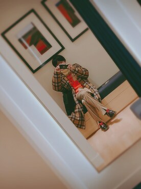 「tk.TAKEO KIKUCHI（ティーケータケオキクチ）のアイテム（チェスターコート）」を使った、T!MEさん（メンズ・168cm）の秋コーディネート