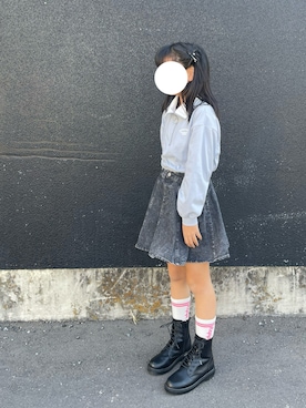 「devirock（デビロック）のアイテム」を使った、m♡さん（キッズ・144cm）の冬コーディネート