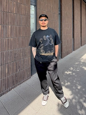 「Supreme （シュプリーム）のアイテム（帽子）」を使った、St.さん（メンズ・175cm）の春コーディネート