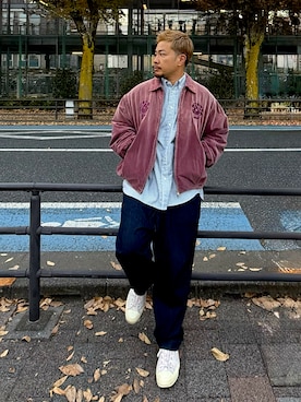 「アイテム（パンツ）」を使った、St.さん（メンズ・175cm）の秋コーディネート