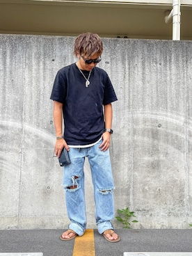 「アイテム（財布）」を使った、01ri05kuさん（メンズ・173cm）の秋コーディネート