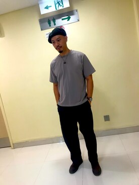 「niko and...（ニコアンド）のアイテム（ブーツ）」を使った、Mills Koさん（メンズ・173cm）の秋コーディネート