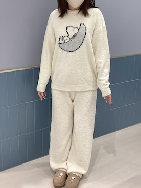 「アイテム（ルームウェア/パジャマ）」を使った、名古屋パルコ店さん（レディース・166cm）の冬コーディネート