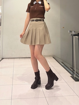 「MISCH MASCH（ミッシュマッシュ）のアイテム」を使った、名古屋パルコ店さん（レディース・162cm）の秋コーディネート