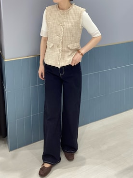 「アイテム（その他アウター）」を使った、名古屋パルコ店さん（レディース・166cm）の秋コーディネート