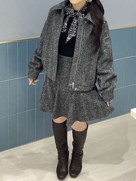 名古屋パルコ店さん（骨格ストレート・レディース・148cm）の冬コーディネート