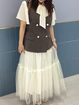 「アイテム（その他アウター）」を使った、名古屋パルコ店さん（レディース・148cm）の秋コーディネート