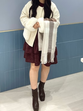 「アイテム（その他アウター）」を使った、名古屋パルコ店さん（骨格ストレート・レディース・156cm）の秋コーディネート