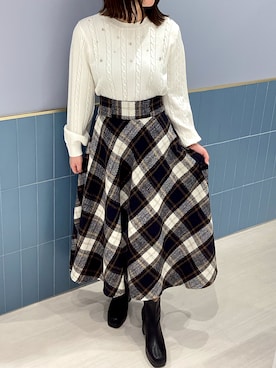 「ORiental TRaffic（オリエンタルトラフィック）のアイテム（ブーツ）」を使った、名古屋パルコ店さん（レディース・151cm）の秋コーディネート