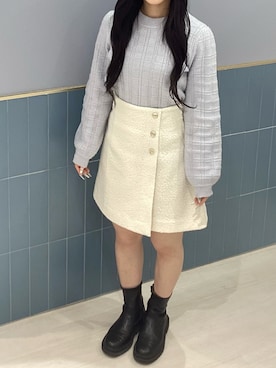 「ガーリーコーデ」｜名古屋パルコ店さん（レディース・148cm）の秋コーディネート