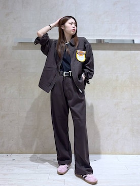 「RAGEBLUE（レイジブルー）のアイテム（Tシャツ/カットソー）」を使った、みさきさん（レディース・161cm）の夏コーディネート