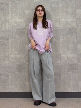 「ヘアアレンジ」｜みさきさん（レディース・161cm）の春コーディネート